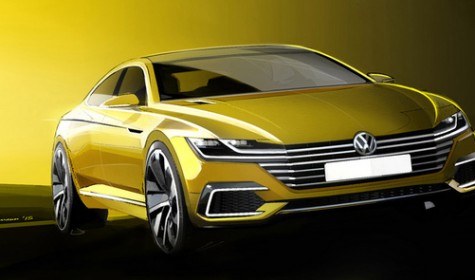 Volkswagen показал изображение нового Passat CC