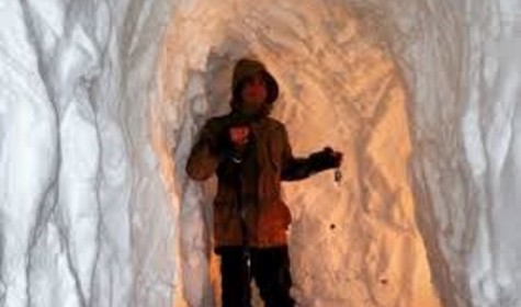 Канадец прорыл в снегу 7,6-метровый тоннель от дома для машины