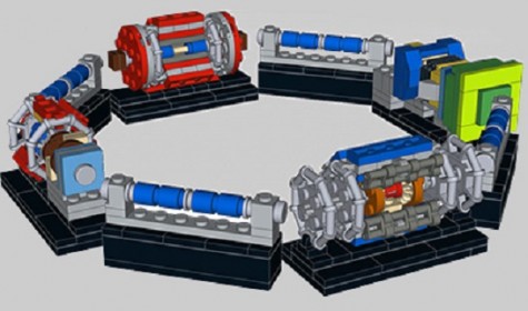 Физик создал модель Большого адронного коллайдера из LEGO