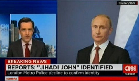 CNN показали фотографию Путина в сюжете про Джихади Джона