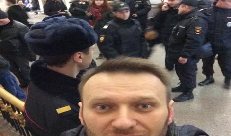 Навальный задержан в метро на акции в поддержку марша «Весна»